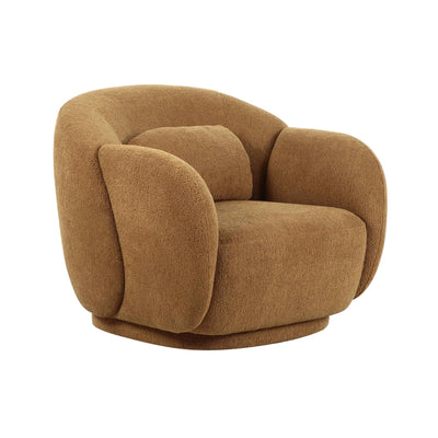 TOV Furniture Misty Brown Boucle Accent Chair