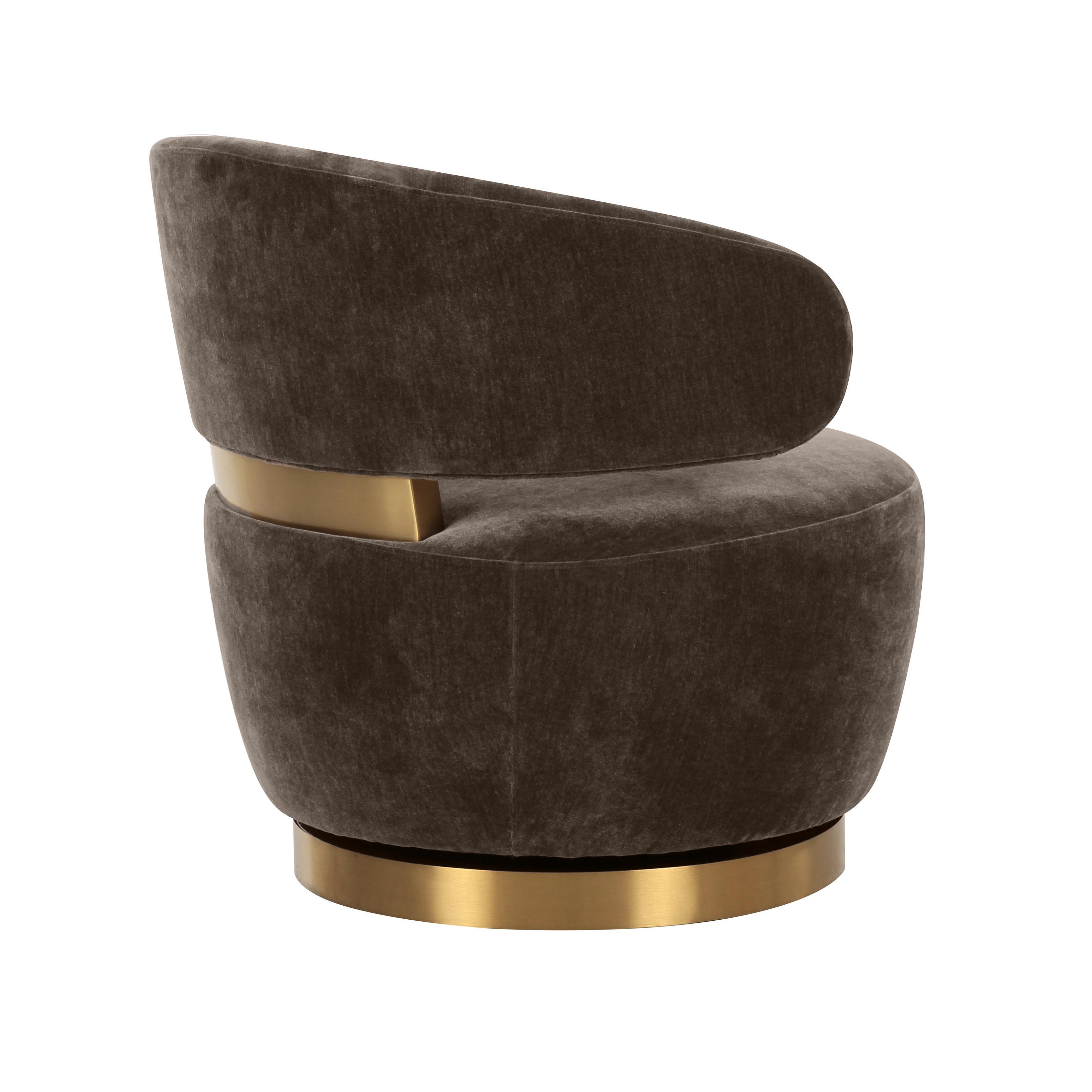 TOV Furniture Austin Recycled Fabric Swivel Chair
