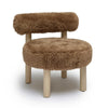 TOV Furniture Carmel Vegan Shearling Accent Chair
