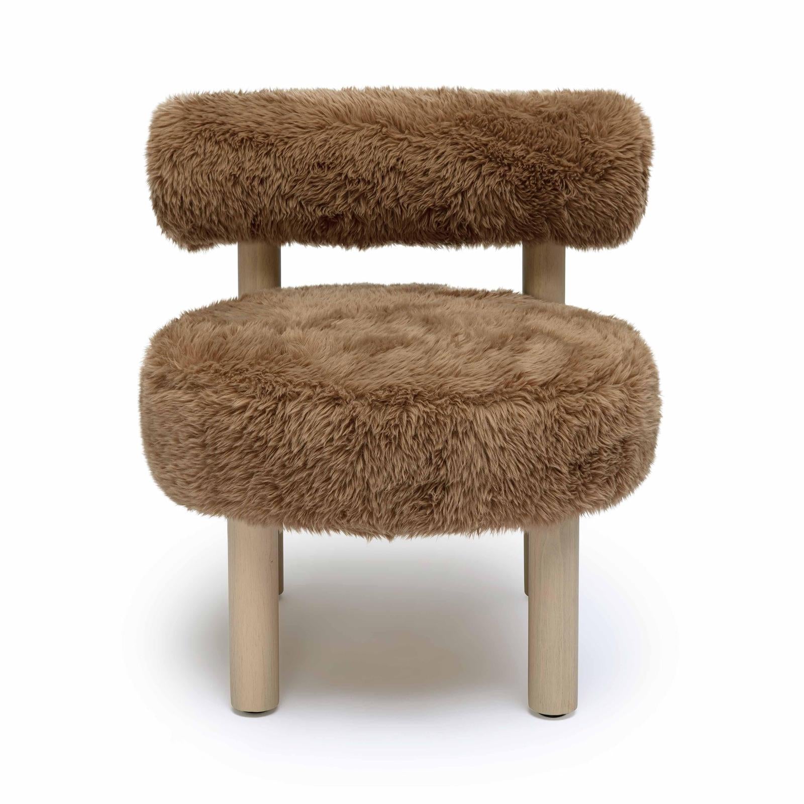 TOV Furniture Carmel Vegan Shearling Accent Chair