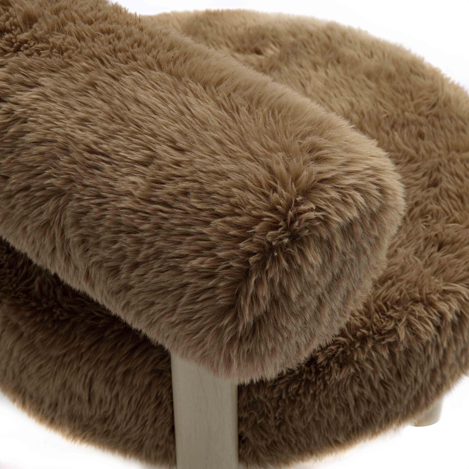 TOV Furniture Carmel Vegan Shearling Accent Chair