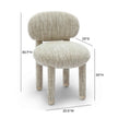 TOV Furniture Manu Nubby Performance Fabric Side Chair