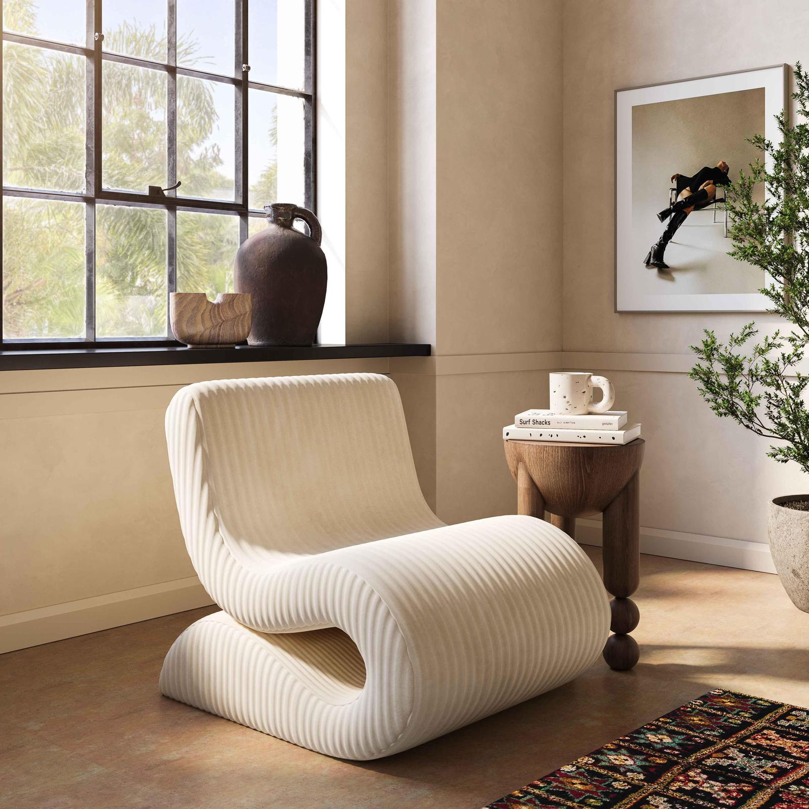 TOV Furniture Senna Oversized Corduroy Accent Chair