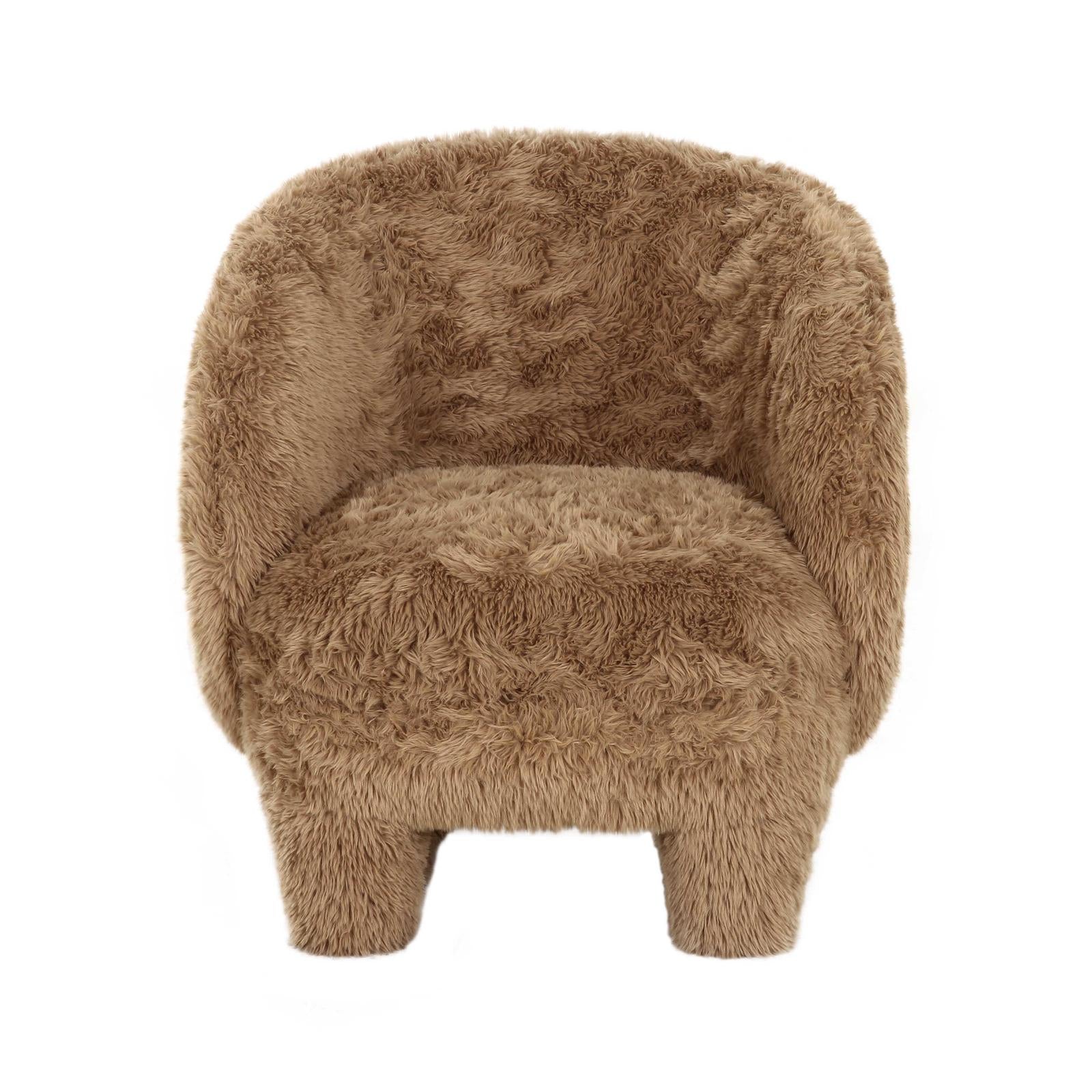 TOV Furniture Kiki Vegan Shearling Accent Chair