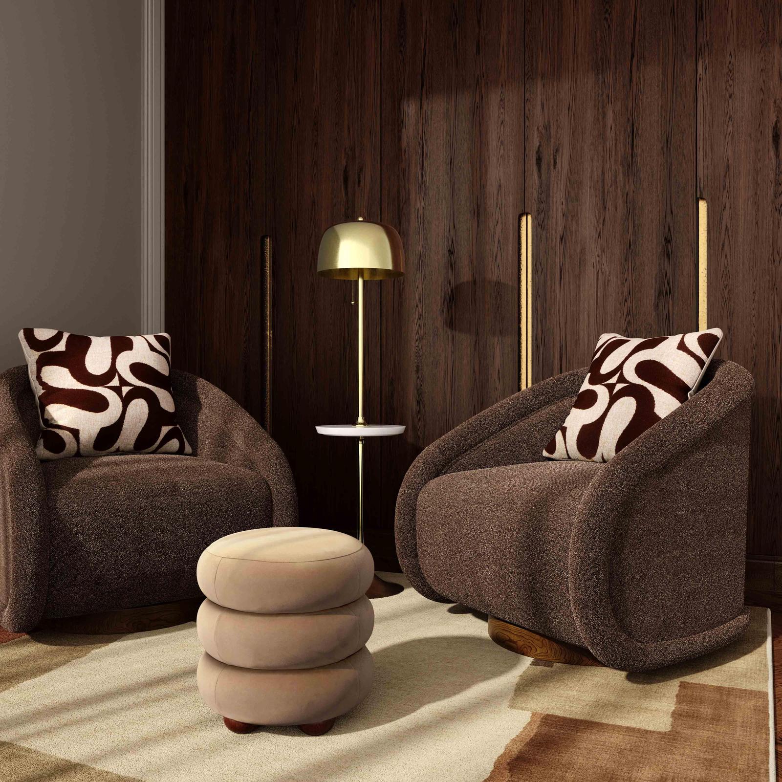 TOV Furniture Rory Boucle Swivel Chair