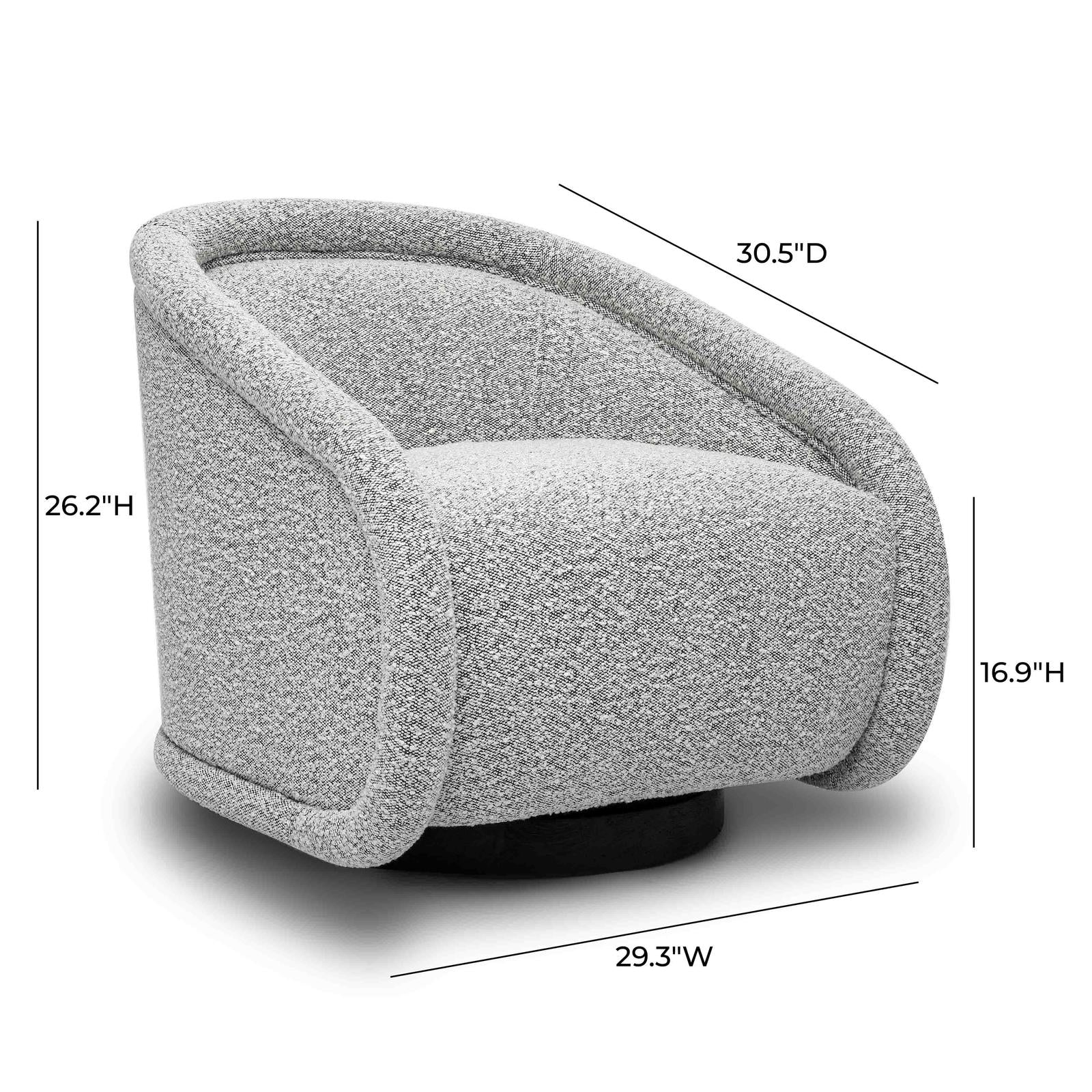 TOV Furniture Rory Boucle Swivel Chair