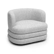 TOV Furniture Astor Light Grey Swivel Hotel Lounge Chair