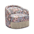 TOV Furniture Pamela Spring Floral Print Tasseled Lounge Chair
