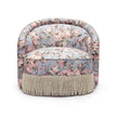 TOV Furniture Pamela Spring Floral Print Tasseled Lounge Chair