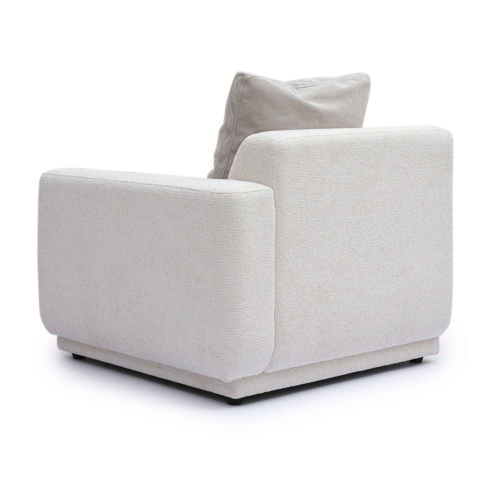TOV Furniture Perry Cream Chenille Modular Chair