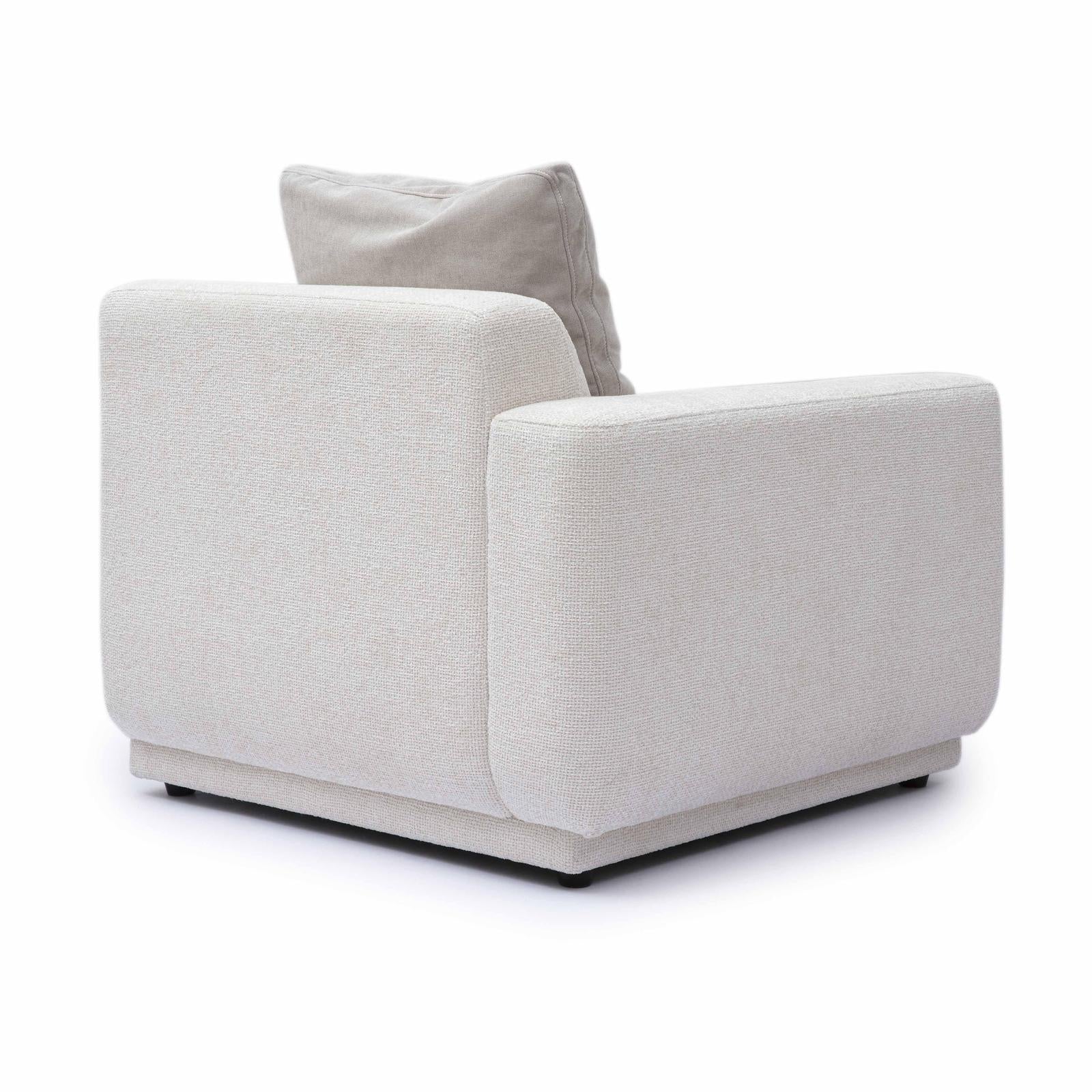 TOV Furniture Perry Cream Chenille Modular Chair