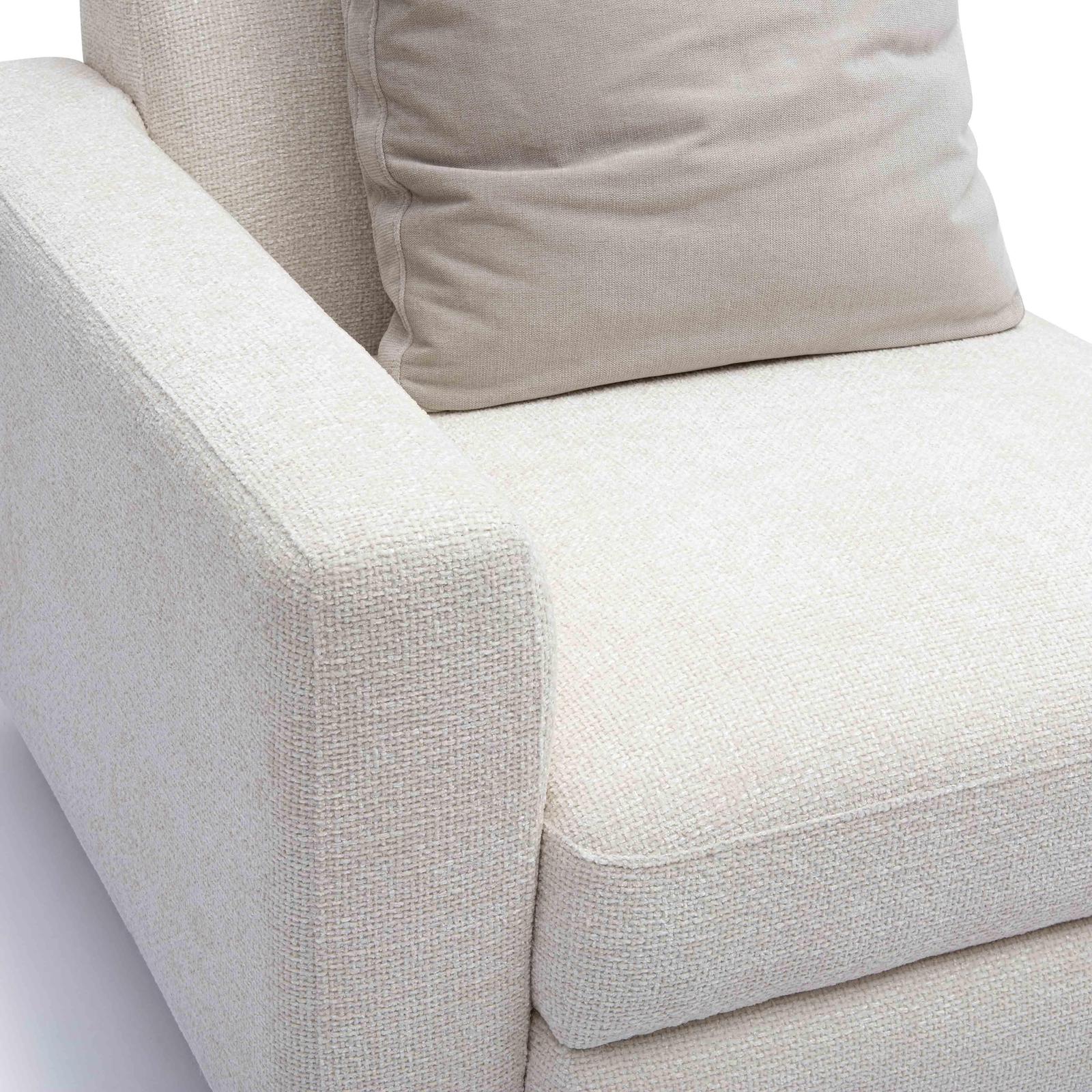TOV Furniture Perry Cream Chenille Modular Chair