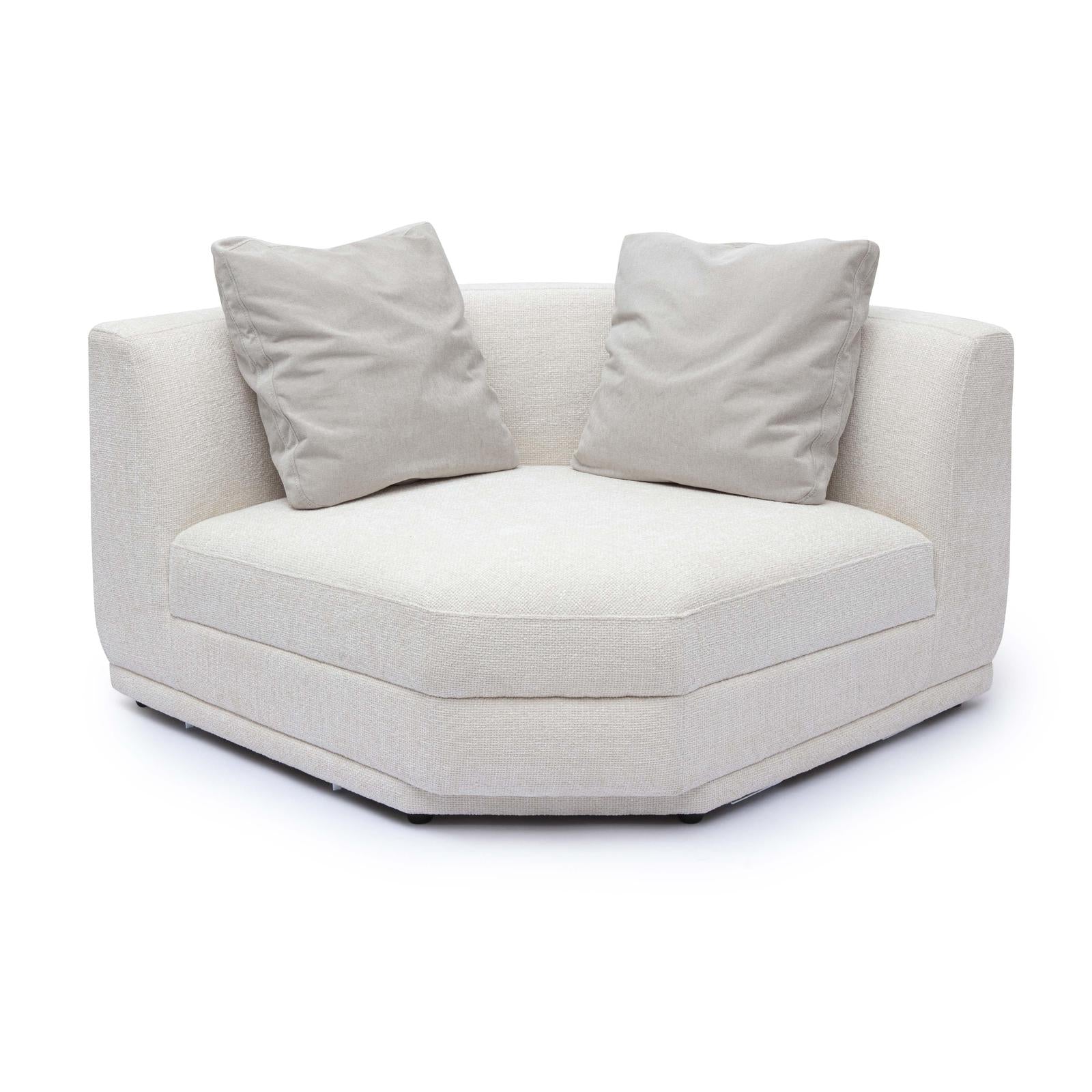 TOV Furniture Perry Cream Chenille Modular Chair