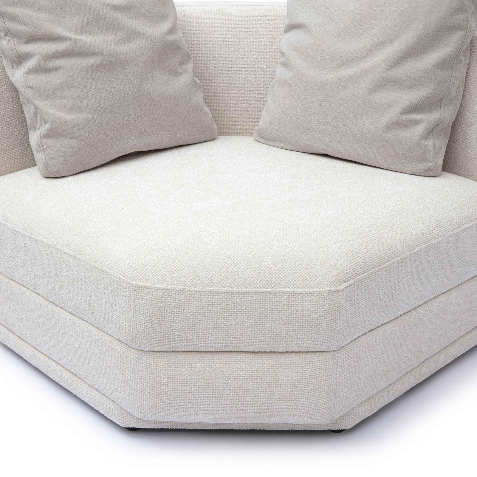 TOV Furniture Perry Cream Chenille Modular Chair