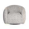 TOV Furniture Judy Black and White Woven Fabric Swivel Chair