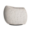 TOV Furniture Judy Black and White Woven Fabric Swivel Chair