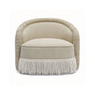 TOV Furniture Pamela Tan Performance Chenille Tasseled Lounge Accent Chair