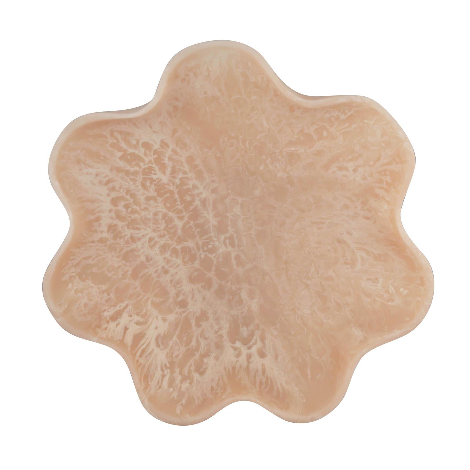 TOV Furniture Mera Grapefruit Pink Resin Star Tray