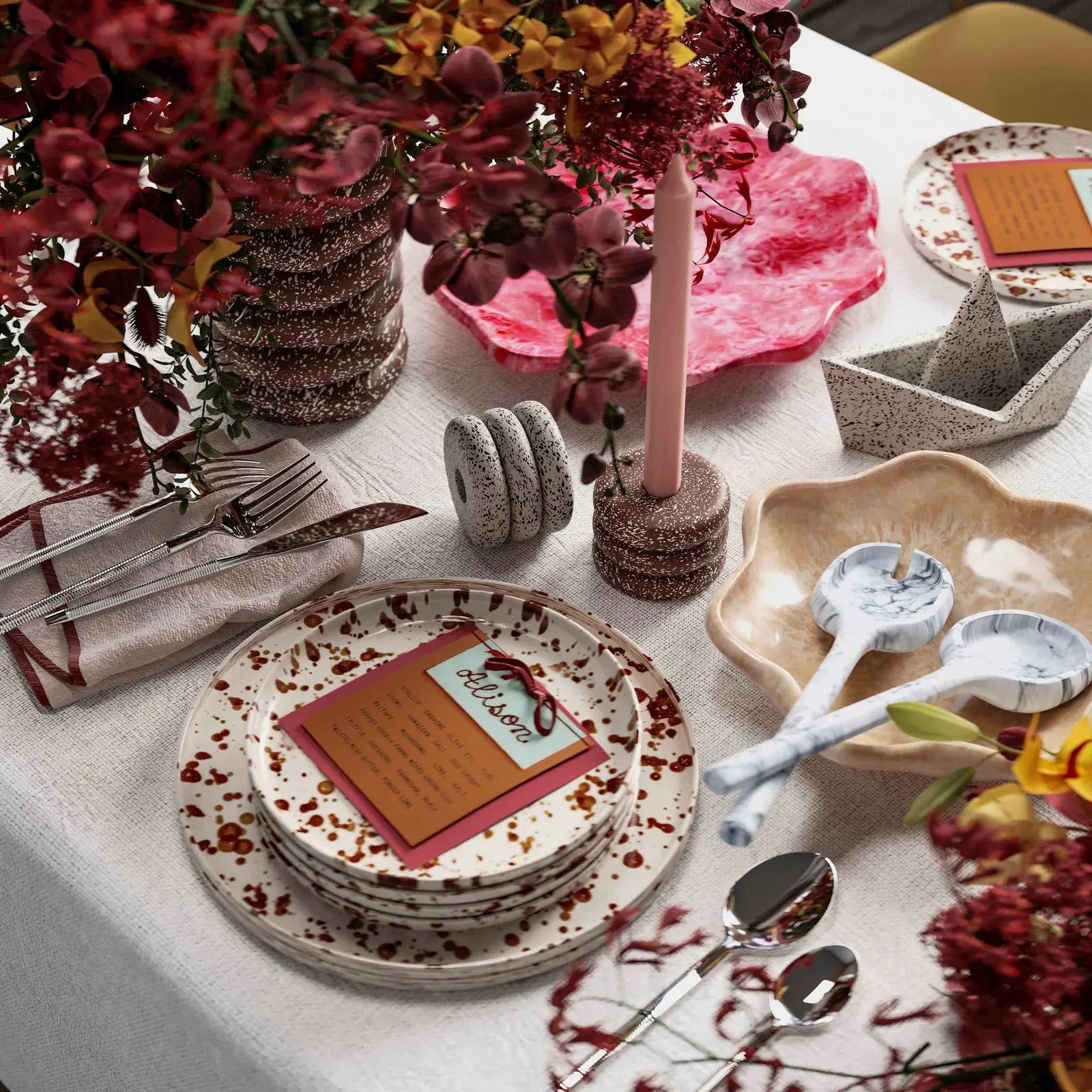 TOV Furniture Mera Resin Petal Tray