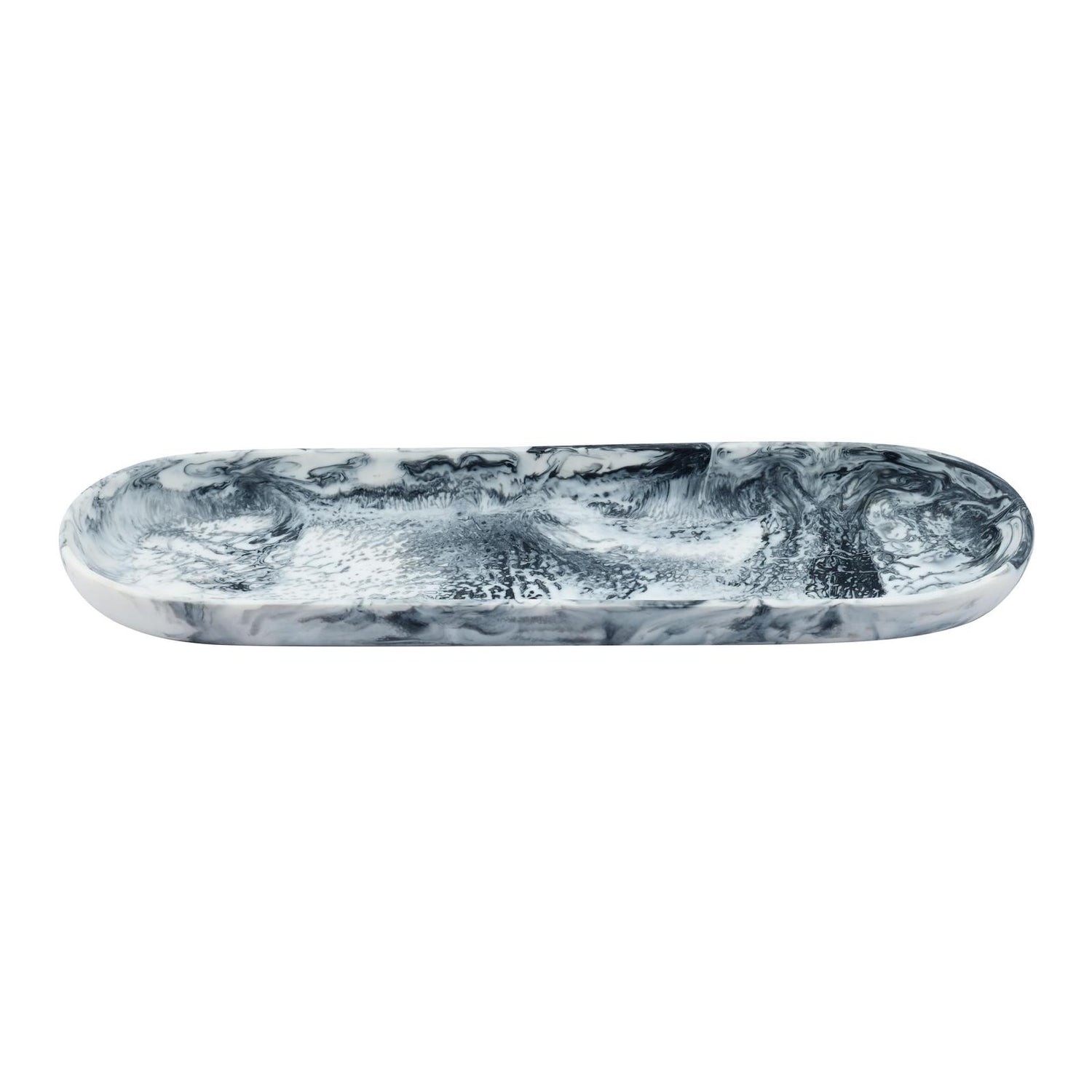 TOV Furniture Mera Black & White Long Resin Serving Platter