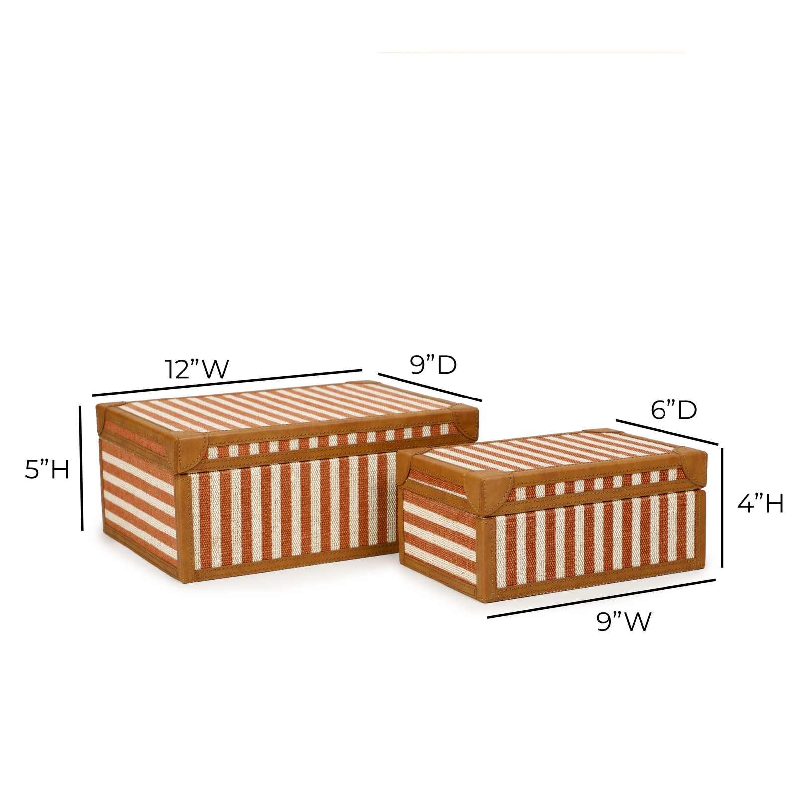 TOV Furniture Kora Cotton Jute Contract-Grade Keepsake Box Set