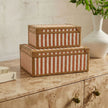 TOV Furniture Kora Cotton Jute Contract-Grade Keepsake Box Set