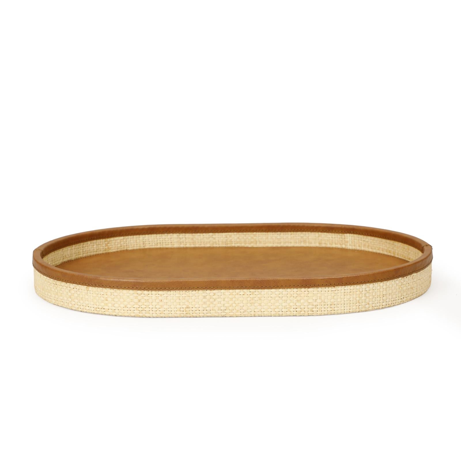 TOV Furniture Hakiri Natural Raffia Contract-Grade Storage Tray