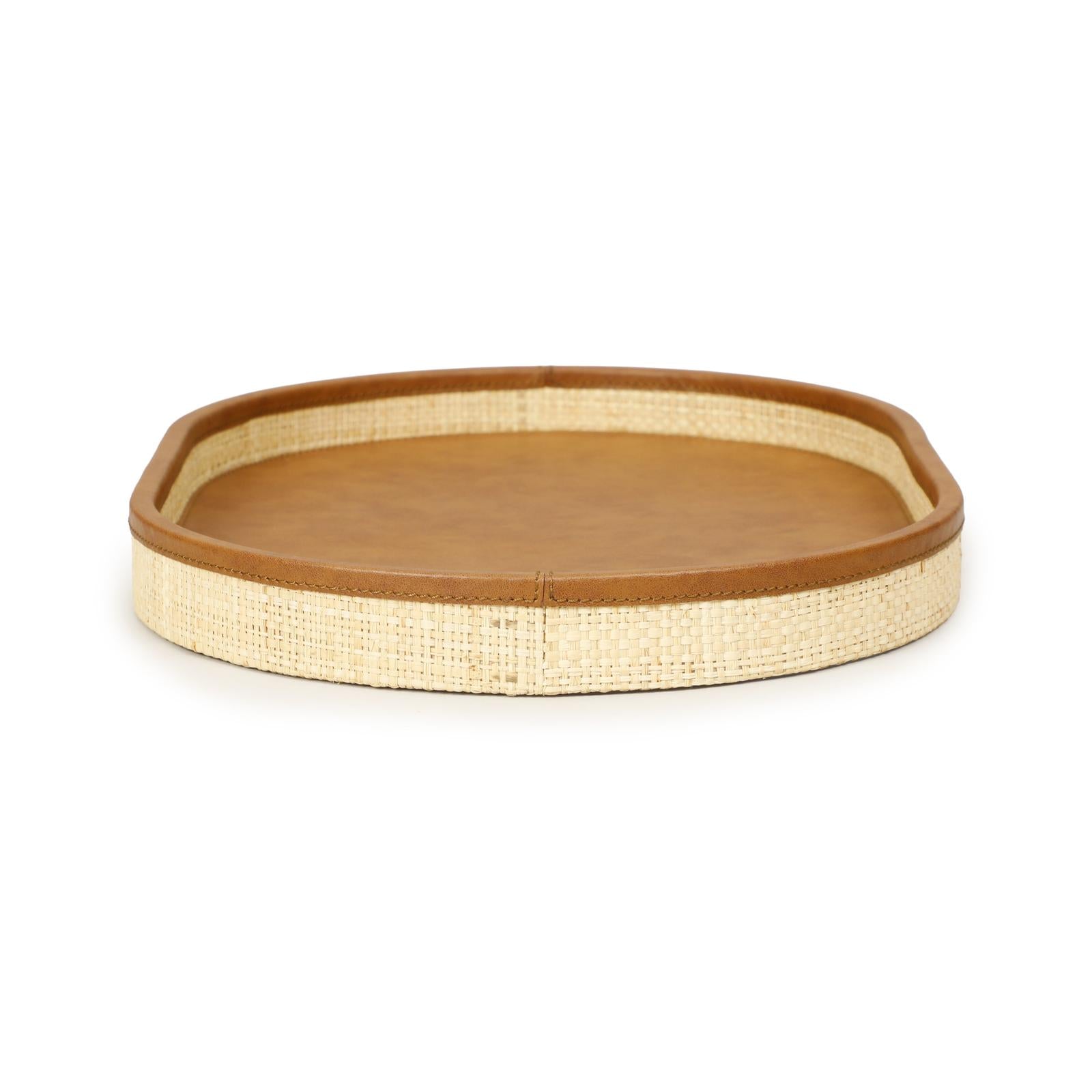 TOV Furniture Hakiri Natural Raffia Contract-Grade Storage Tray