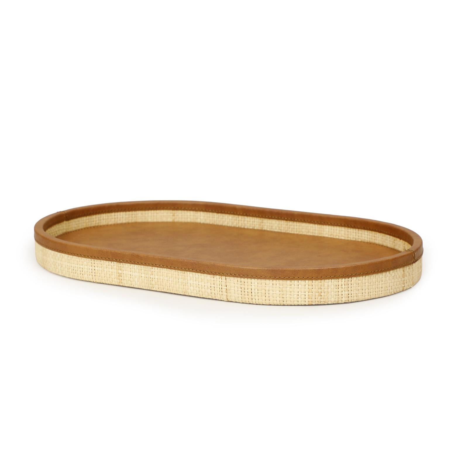 TOV Furniture Hakiri Natural Raffia Contract-Grade Storage Tray