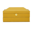 TOV Furniture Knox Mustard Yellow Vegan Leather Contract-Grade Jewelry Box