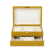 TOV Furniture Knox Mustard Yellow Vegan Leather Contract-Grade Jewelry Box
