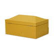 TOV Furniture Knox Mustard Yellow Vegan Leather Contract-Grade Jewelry Box