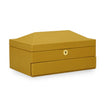 TOV Furniture Knox Mustard Yellow Vegan Leather Contract-Grade Jewelry Box
