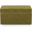 TOV Furniture Pisa Green Vegan Suede Contract-Grade Storage Box