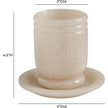 TOV Furniture Channeled Swirl Resin Kiddush Cup