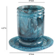 TOV Furniture Channeled Swirl Resin Kiddush Cup