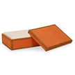 TOV Furniture Acre Orange Cotton Jute Contract-Grade Jewelry Box