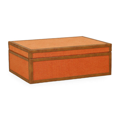 TOV Furniture Acre Orange Cotton Jute Contract-Grade Jewelry Box