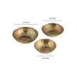 TOV Furniture Shah Antique Brass Hammered Iron Catchall Round Bowls - Set of 3