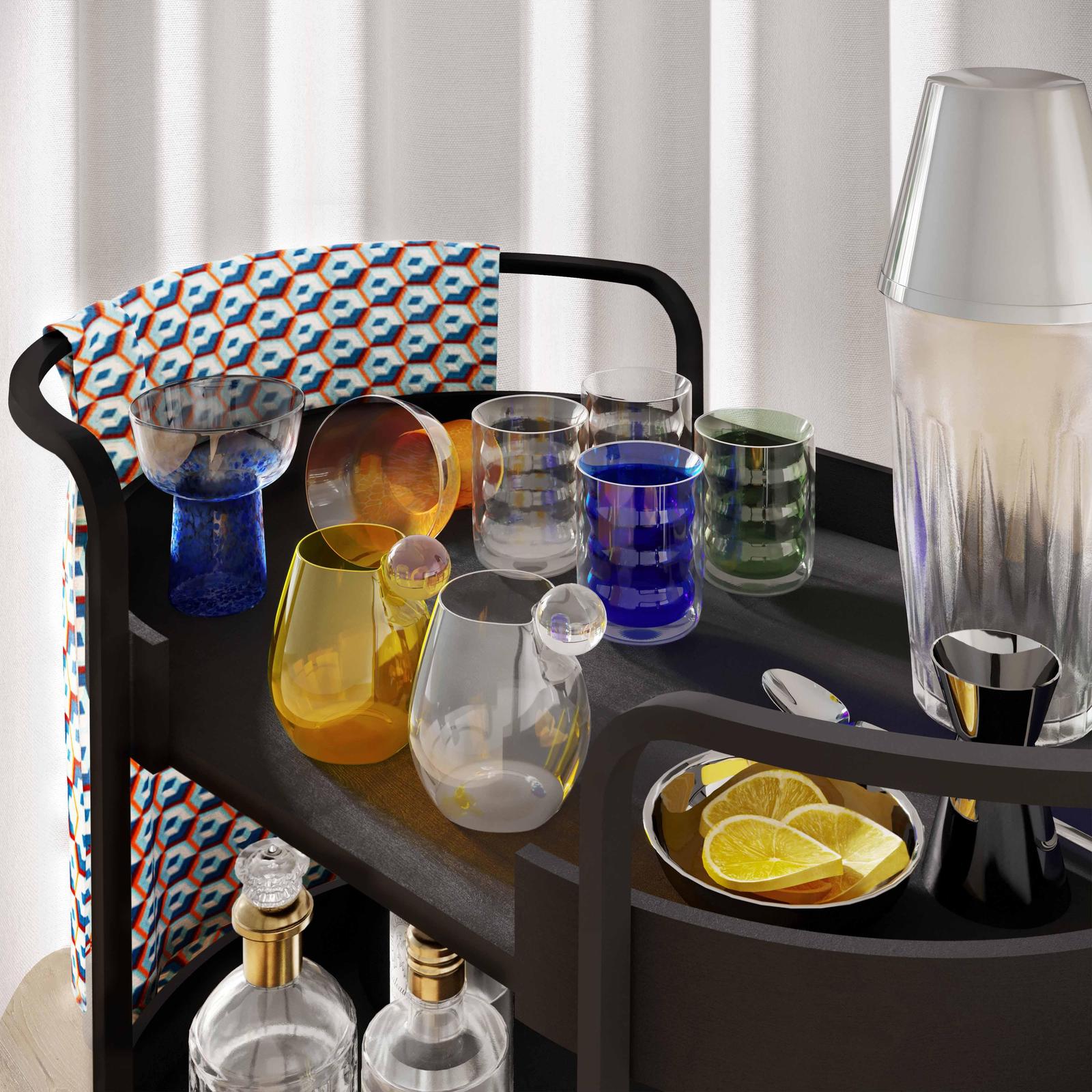 TOV Furniture Dottie Handblown Cocktail Glass - Set of 4