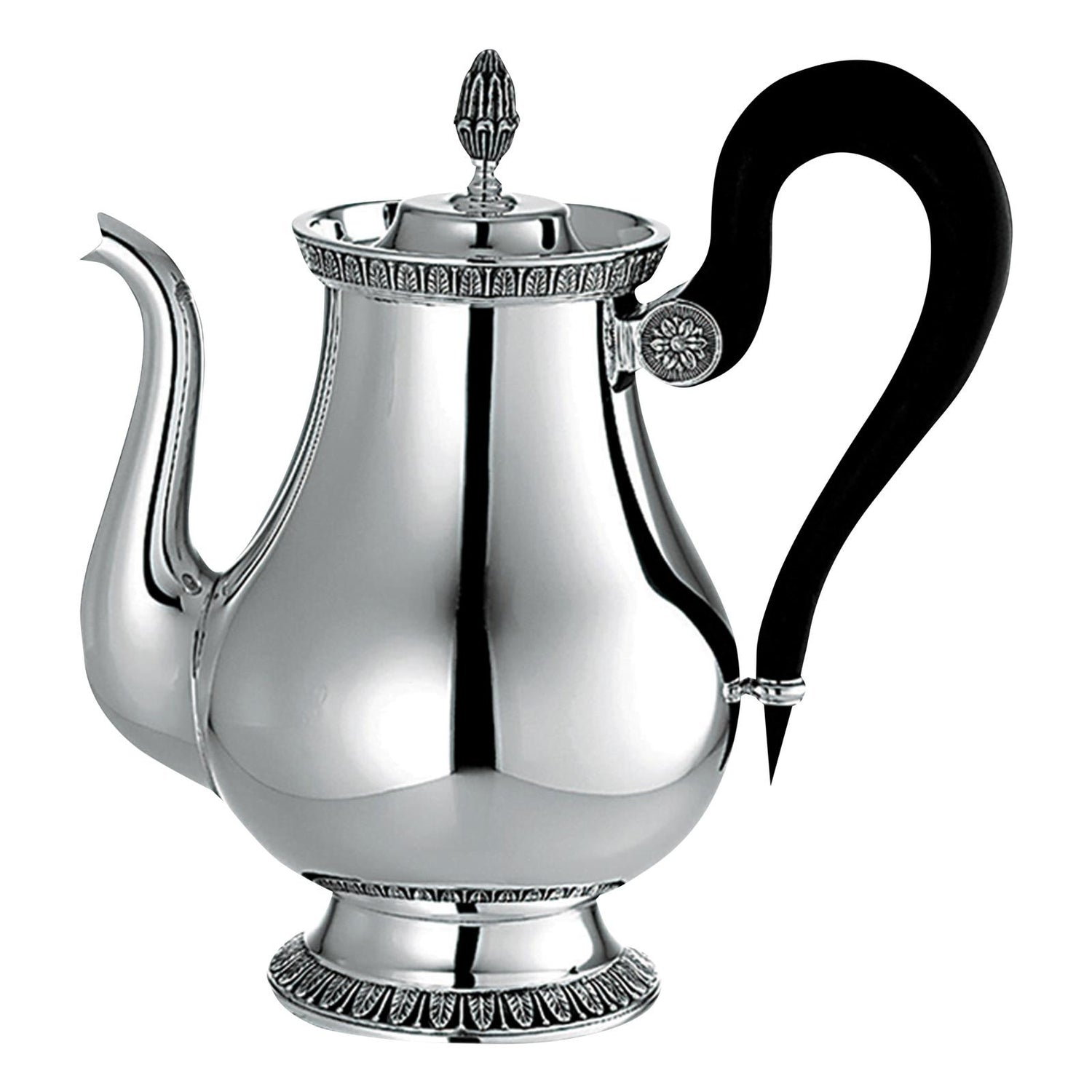 Christofle Malmaison Silver Plated 8-Cup Tea Pot 1 L