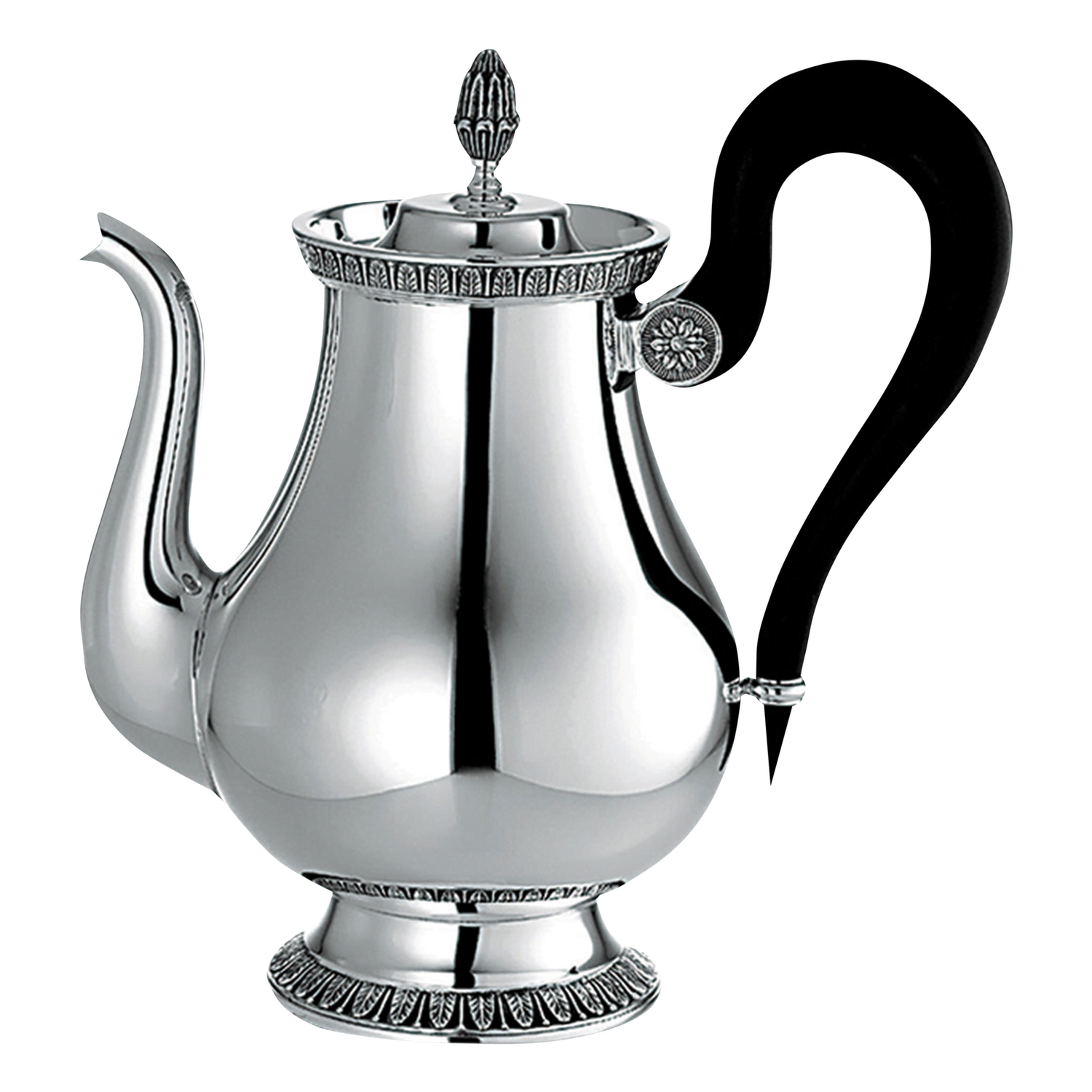 Christofle Malmaison Silver Plated 8-Cup Tea Pot 1 L