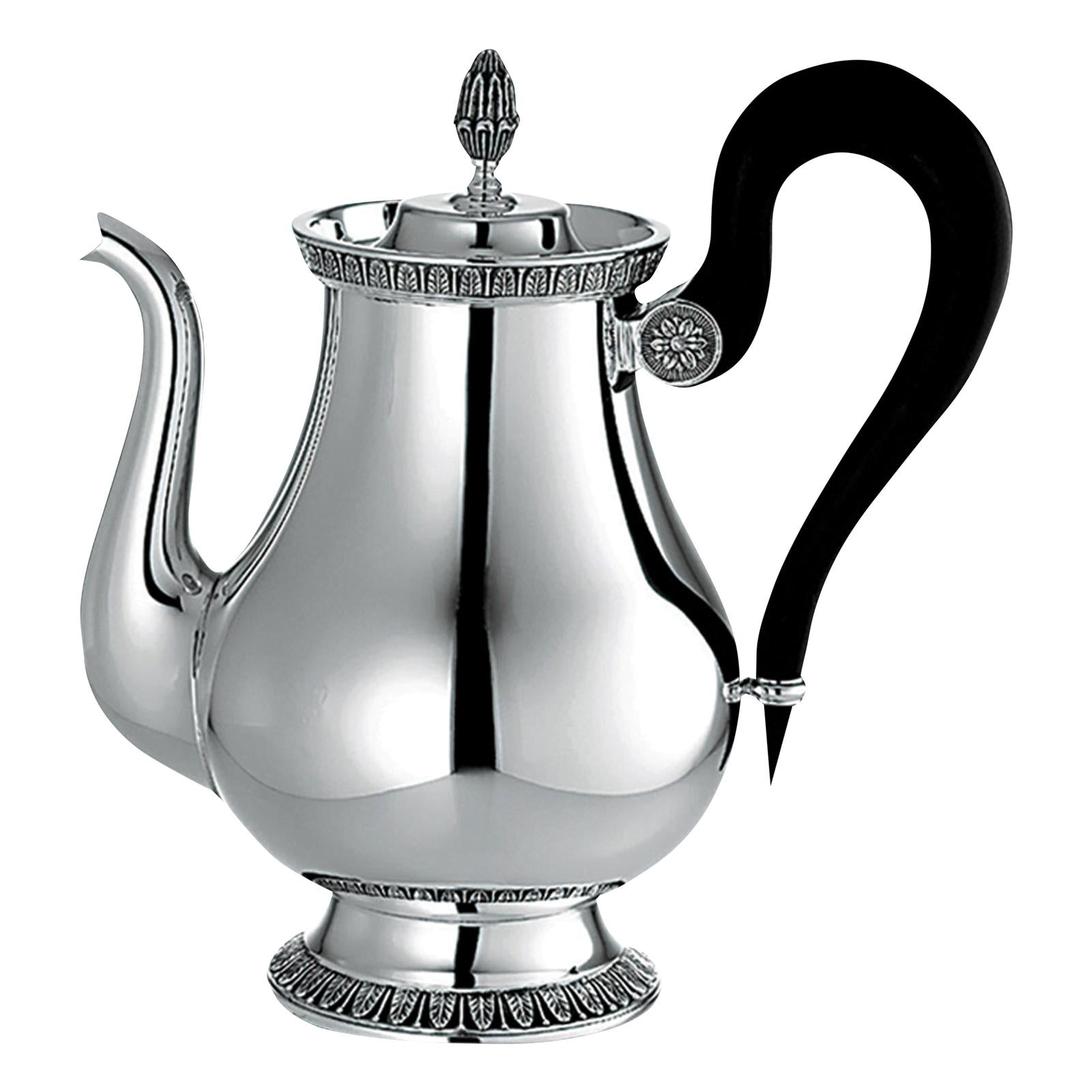 Christofle Malmaison Silver Plated 8-Cup Tea Pot 1 L