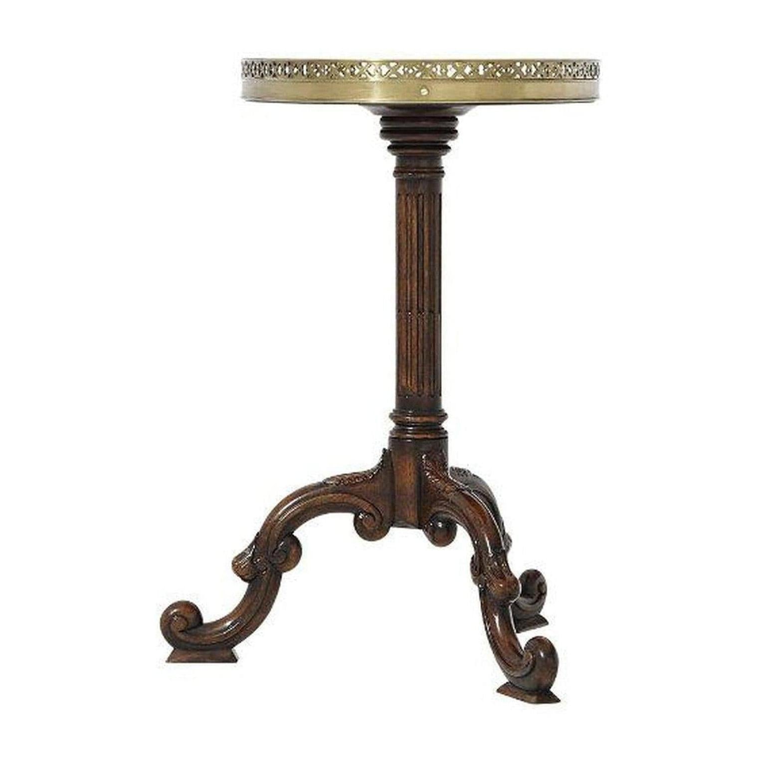 Theodore Alexander Radiating Parquetry Accent Table