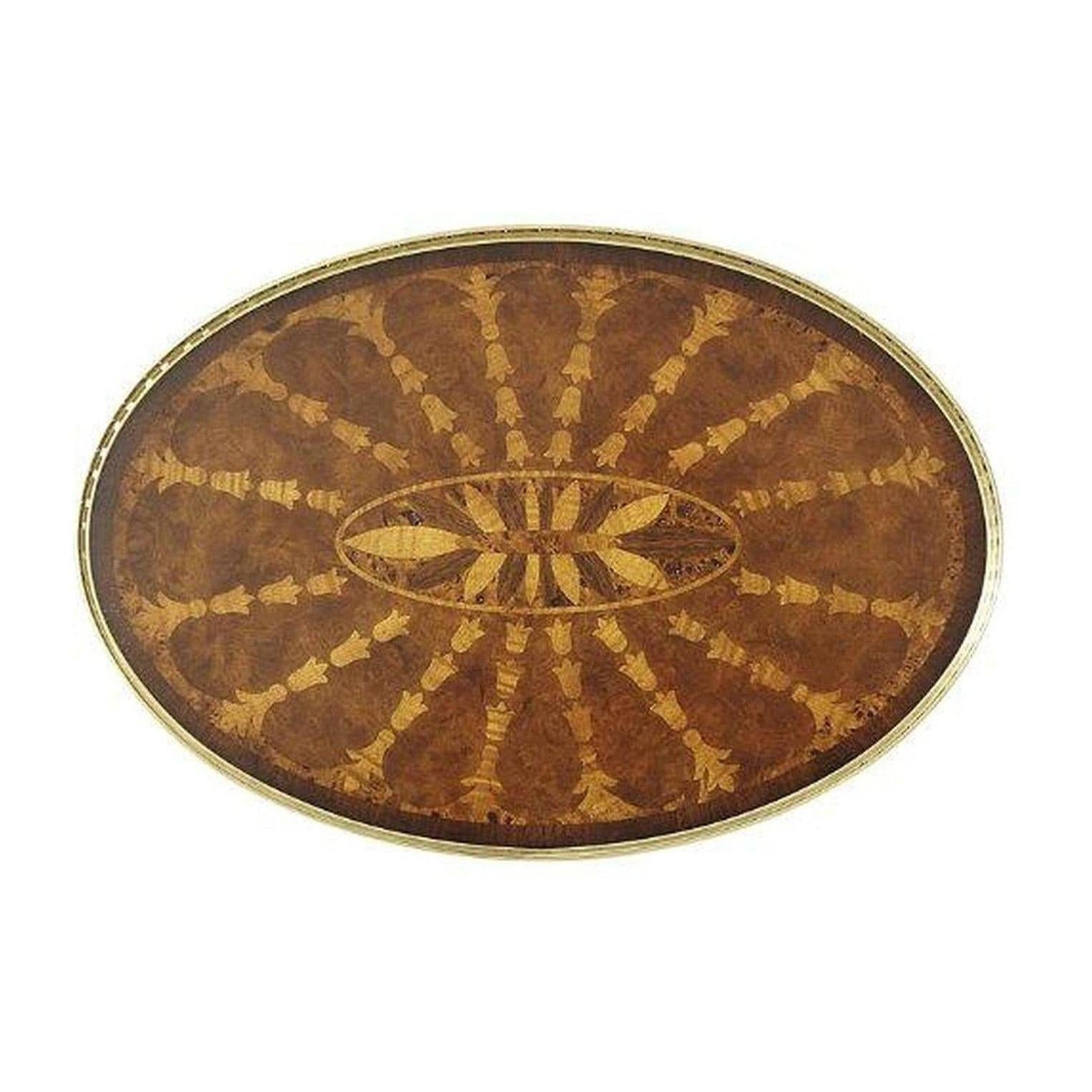 Theodore Alexander Radiating Parquetry Accent Table