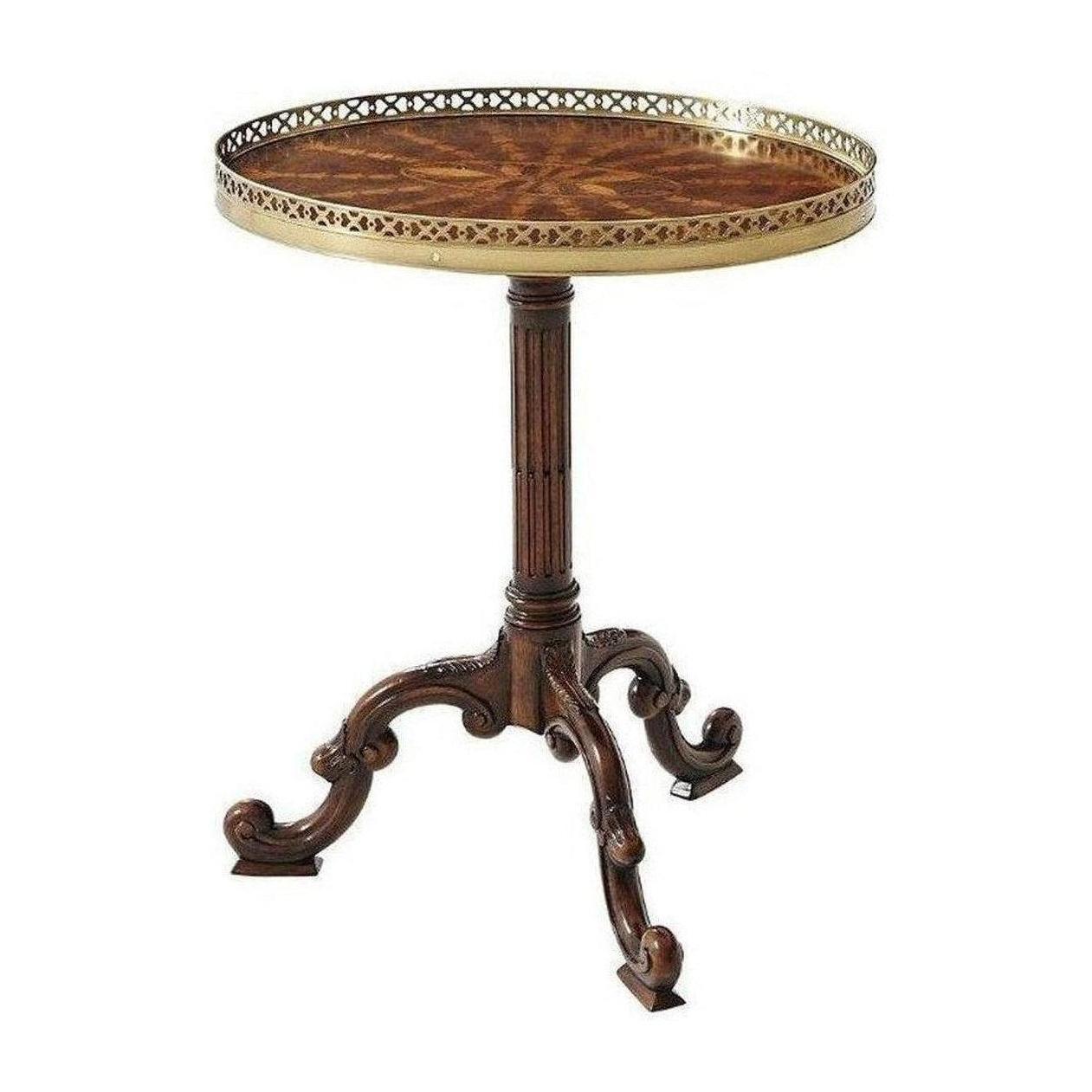 Theodore Alexander Radiating Parquetry Accent Table
