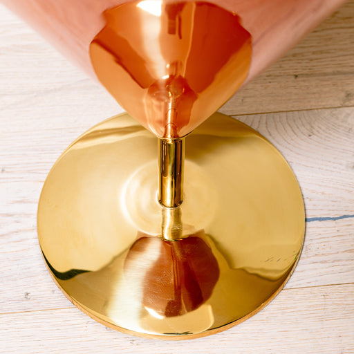 Theodore Alexander Carnelian and Polished Brass Accent Table Floor Sample