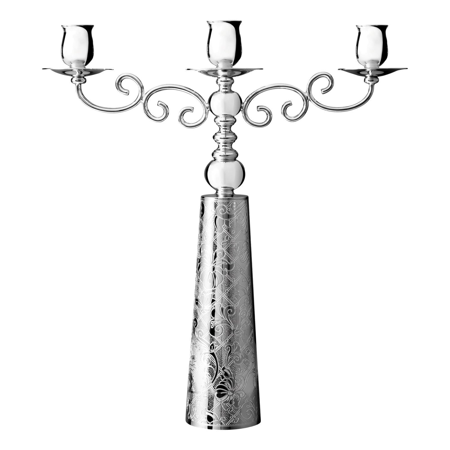 Christofle Jardin d'Eden Silver Plated Candelabra