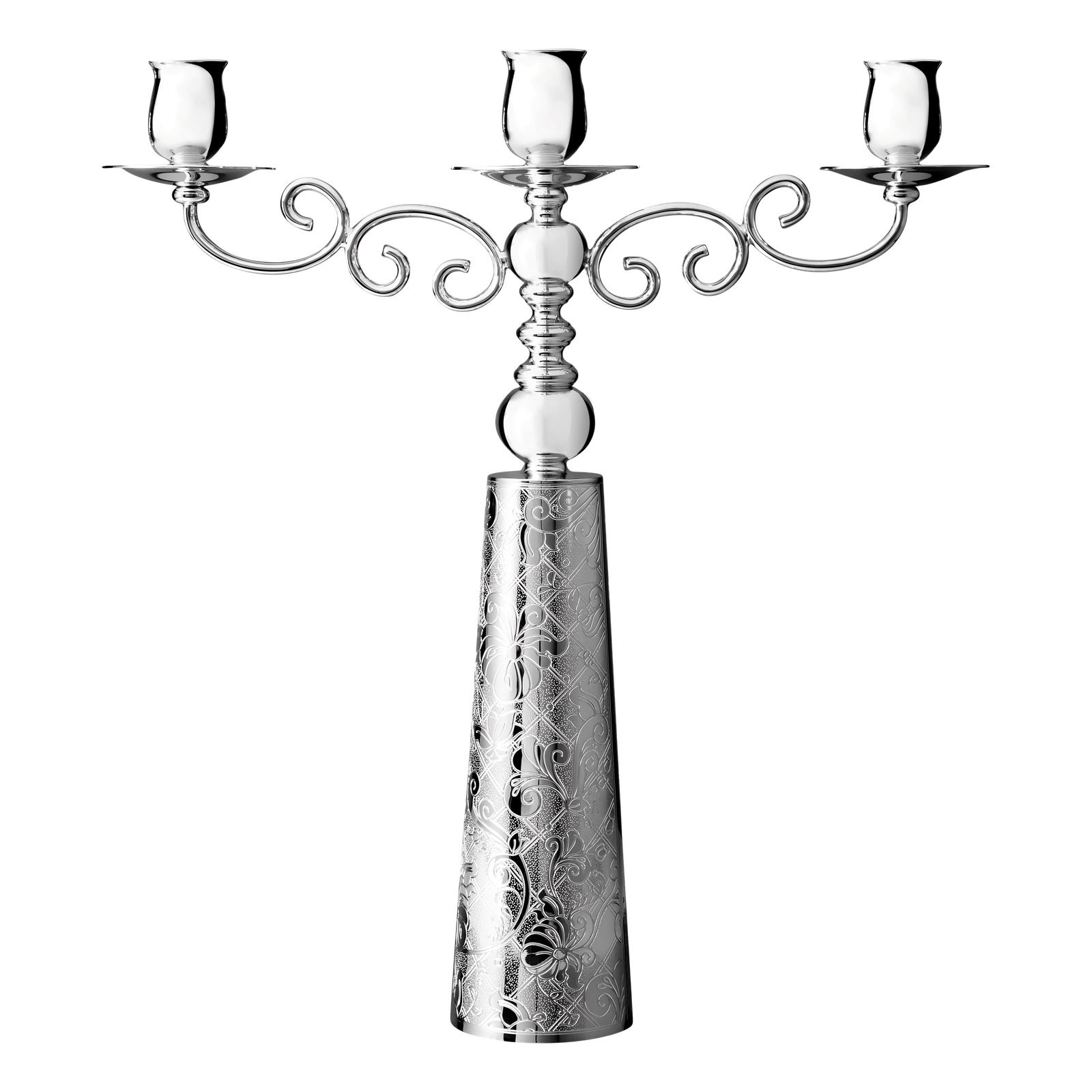 Christofle Jardin d'Eden Silver Plated Candelabra