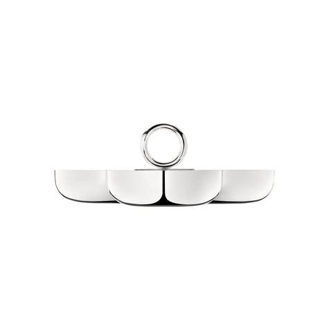 Christofle Vertigo Medium Silver-Plated 3-Bowl Snack Dish